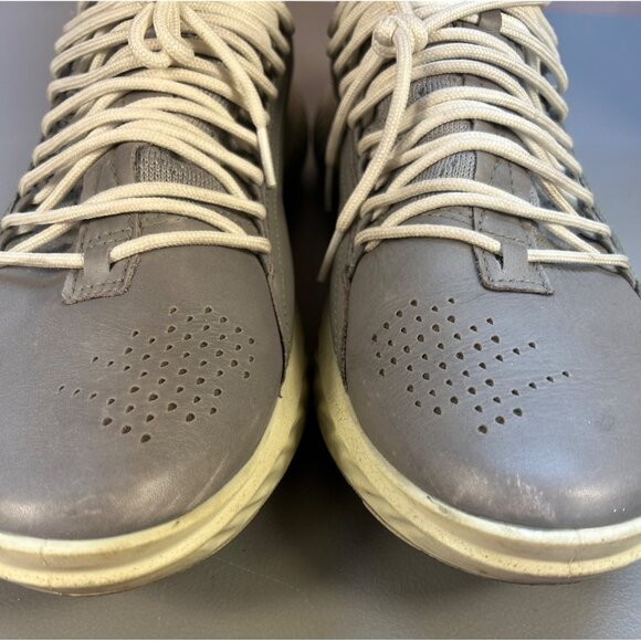 ECCO St.1 Lite Mens 13 Wild Dove Gray "YAK Leather" Mid Cut Sock Sneaker *READ - Picture 5 of 16